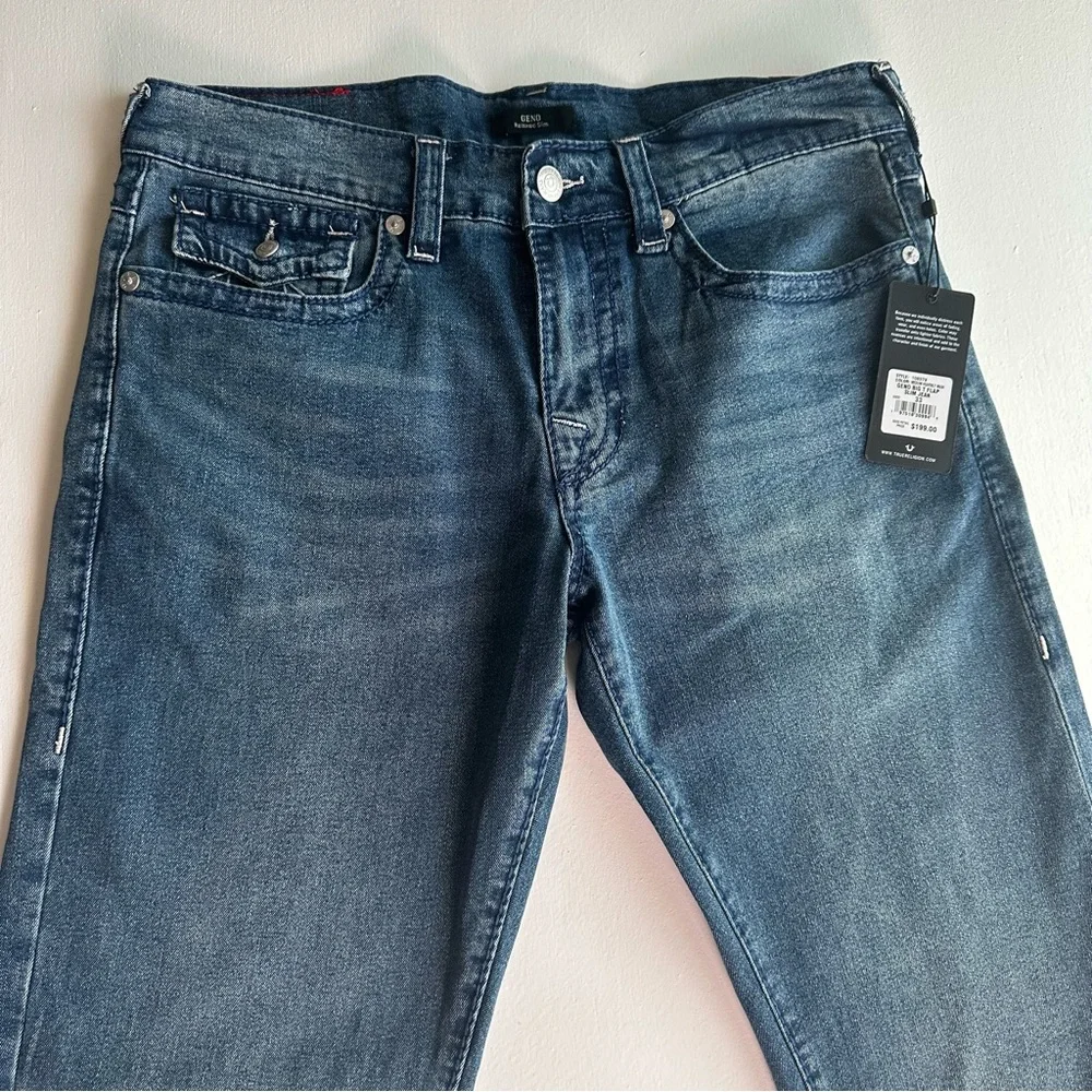 True Religion Geno Relaxed Slim Flap Pockets‎ Mens Size 33 NWT